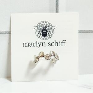 Marlyn Schiff Adjustable Disc Ring in Silver